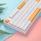 Honey Milk 104+29 XDA profile Keycap PBT Dye-subbed Cherry MX Keycaps Set Mechanical Gaming Keyboard